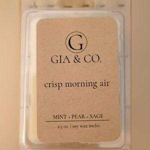 BNIB Gia & Co. Hand Poured Wax ** Crisp Morning Air **